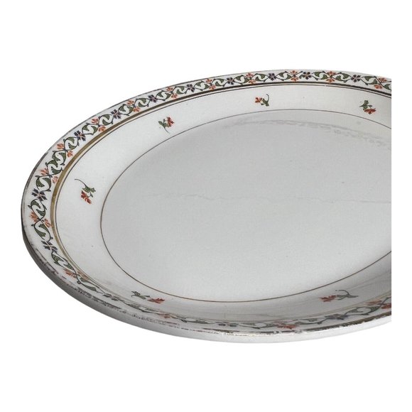 Vintage John Haddock Sons Royal Vitreous England Small Serving Tray Platter 11.5 - Picture 8 of 9